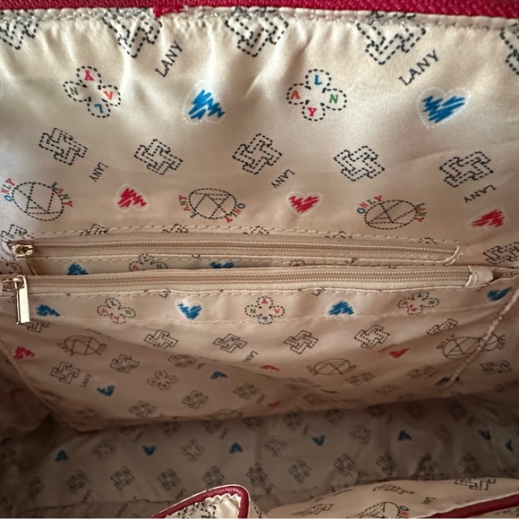 LANY Red Tote Style Handbag - Picture 6 of 7